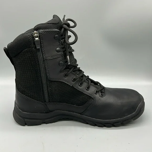 Danner Lookout 8" Black Leather Waterproof Boots Shoes 23824 Mens 8.5” Like New! - Picture 7 of 8